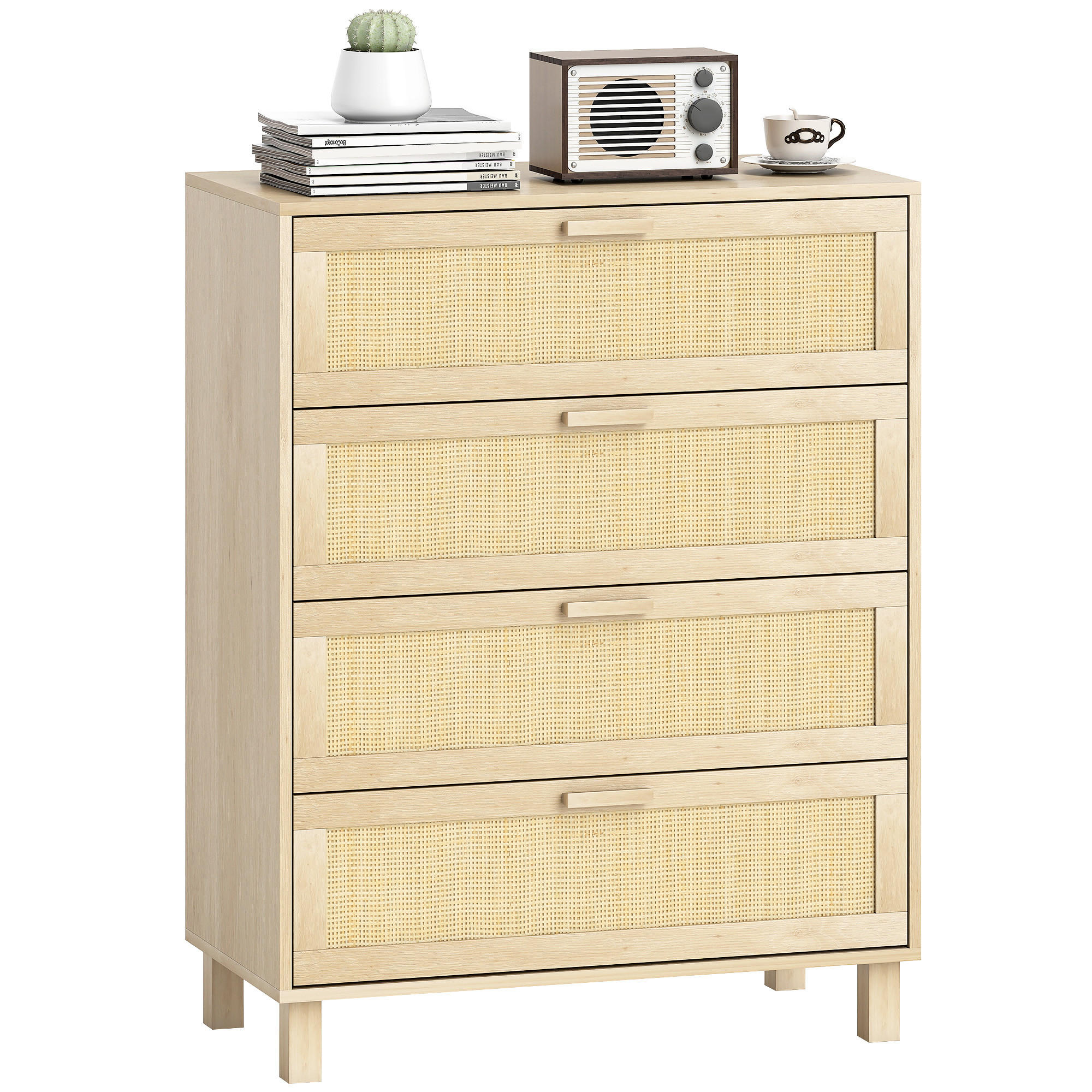 KOMMODE Naturfarben 80/40/103 cm - Naturfarben, Kunststoff (80/103/40cm) - PANGIVO