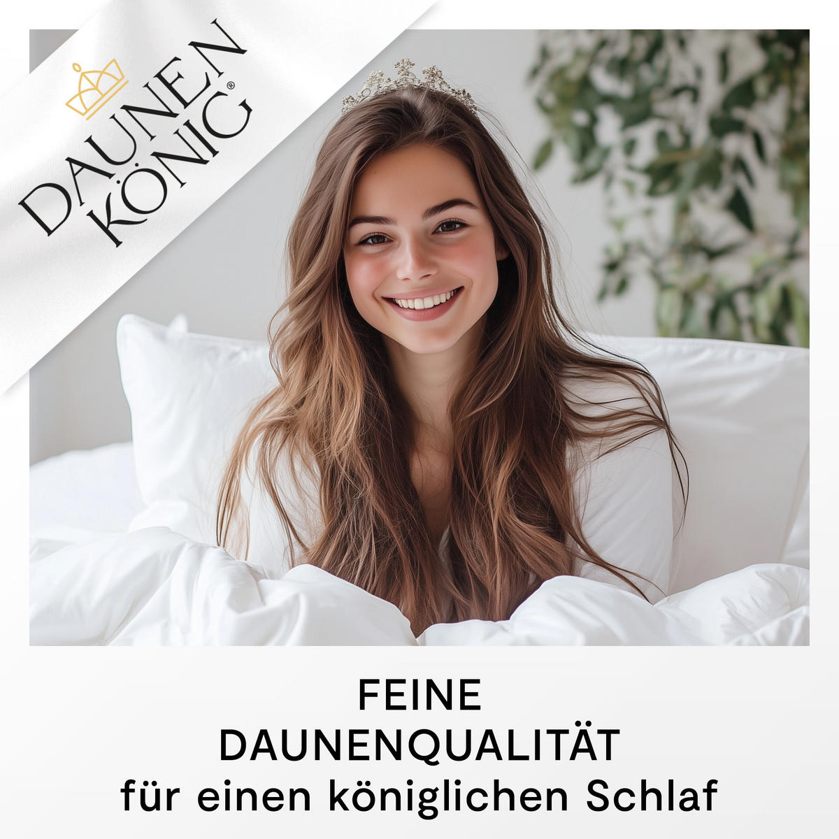 SOMMERBETTDECKE QUEEN Entendaunen leicht - Weiß, Naturmaterialien/Textil (240/220cm) - Daunenkönig