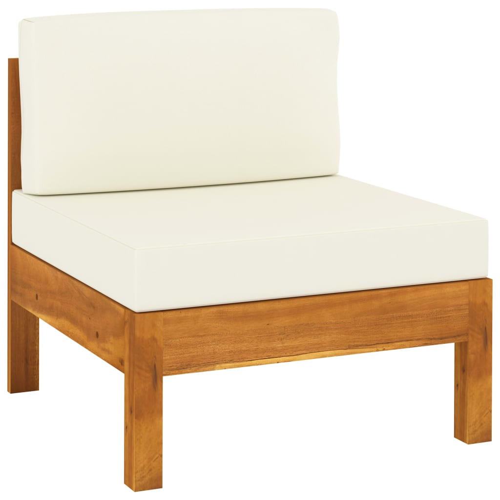 GARTENSOFA TYZM 63/60/61 cm - Creme, Holz (63/60/61cm) - ZMH