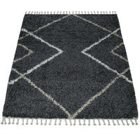 HOCHFLORTEPPICH 160/220 cm Helsinki 530 - Anthrazit, Textil (160/220cm) - Paco Home