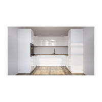 KÜCHENLEERBLOCK – 320 cm – K102-G780 – Velmora – Weiß – ohne E-Geräte - Weiß, Holzwerkstoff (320/212/230cm) - ROYAL24_MARKT