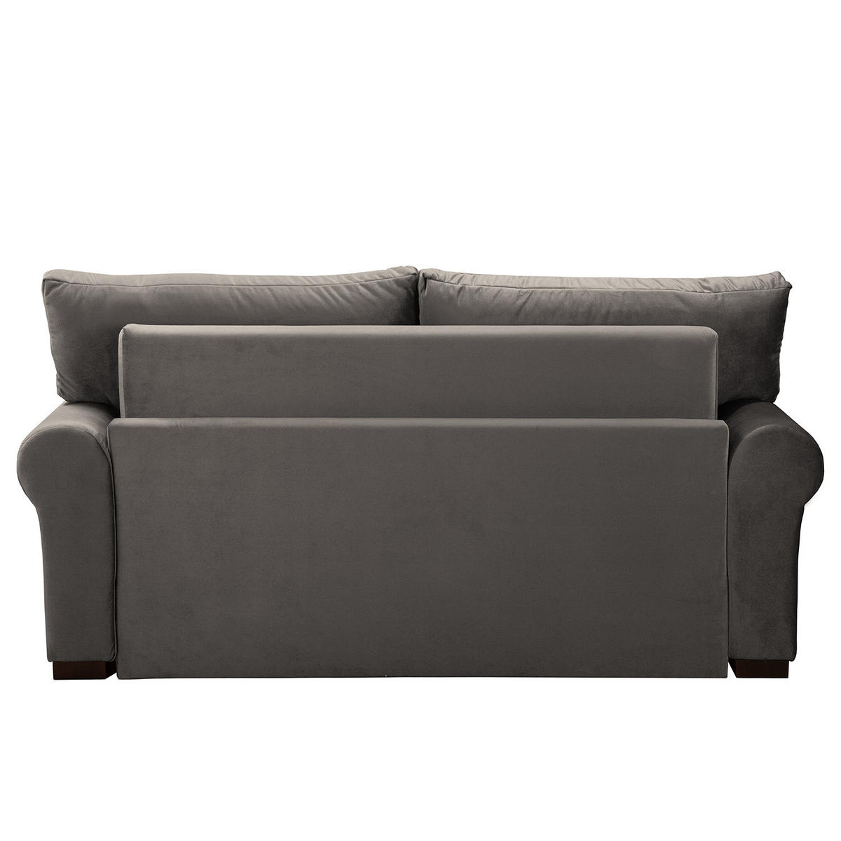 SCHLAFSOFA - Transparent/Braun, Birkenholz/Textil (165/95/90cm) - home24