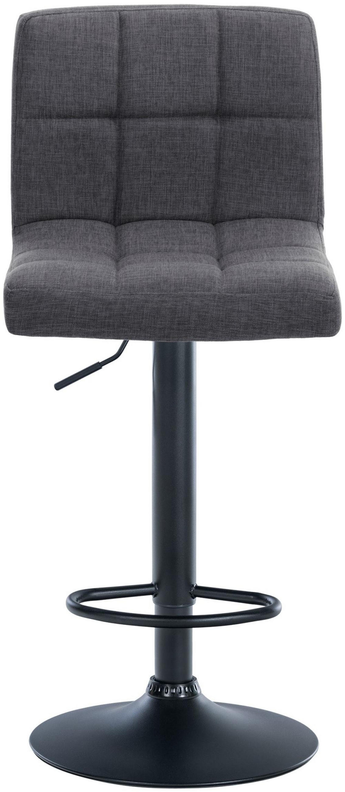BARHOCKER 2er Set Stoff hellgrau - Hellgrau, Textil/Metall (46/94/47cm) - CLP