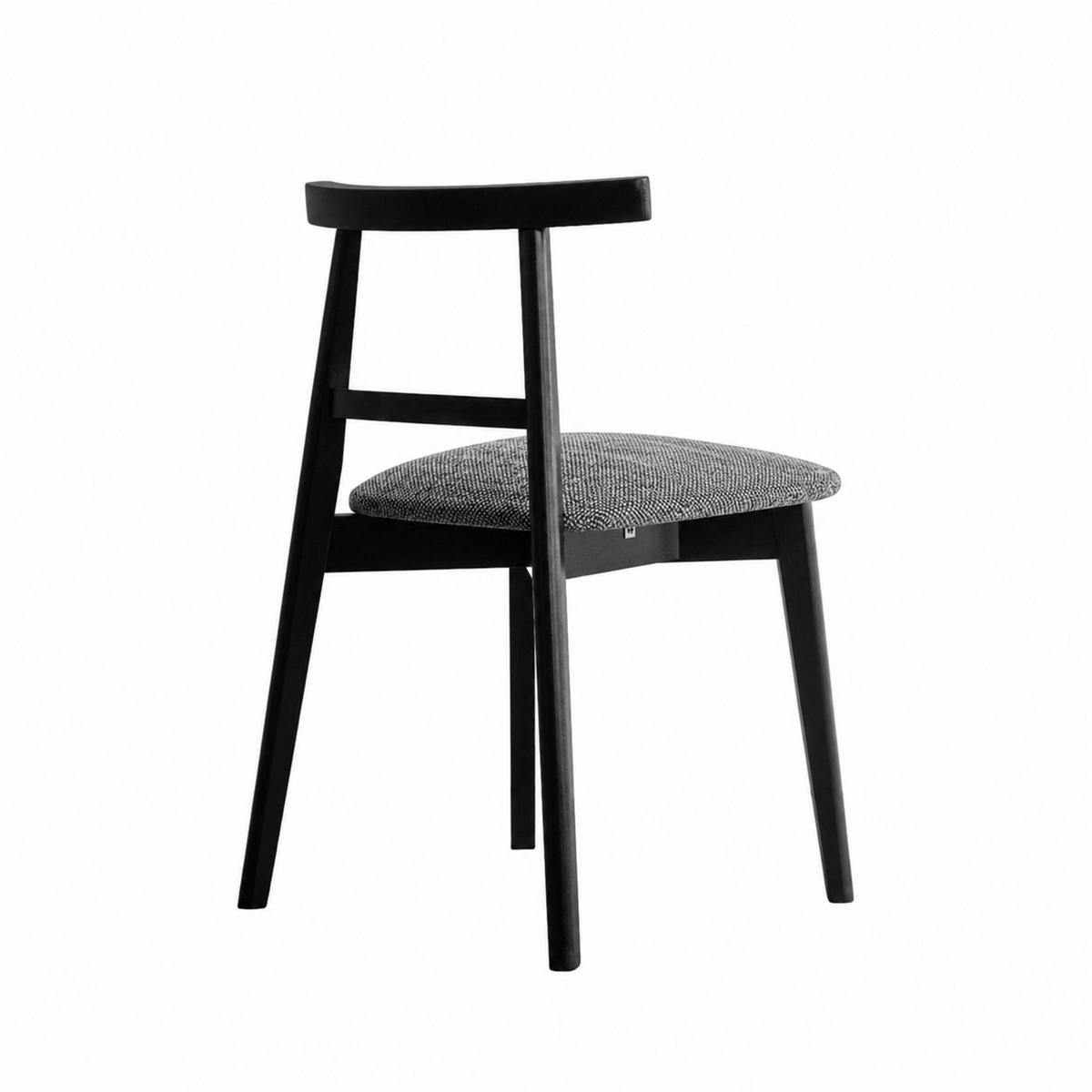 STUHL Angela 76 x 47 x 48 cm, grau, schwarz - Schwarz/Grau, Metall (47/76/48cm) - Margaret Hadas24