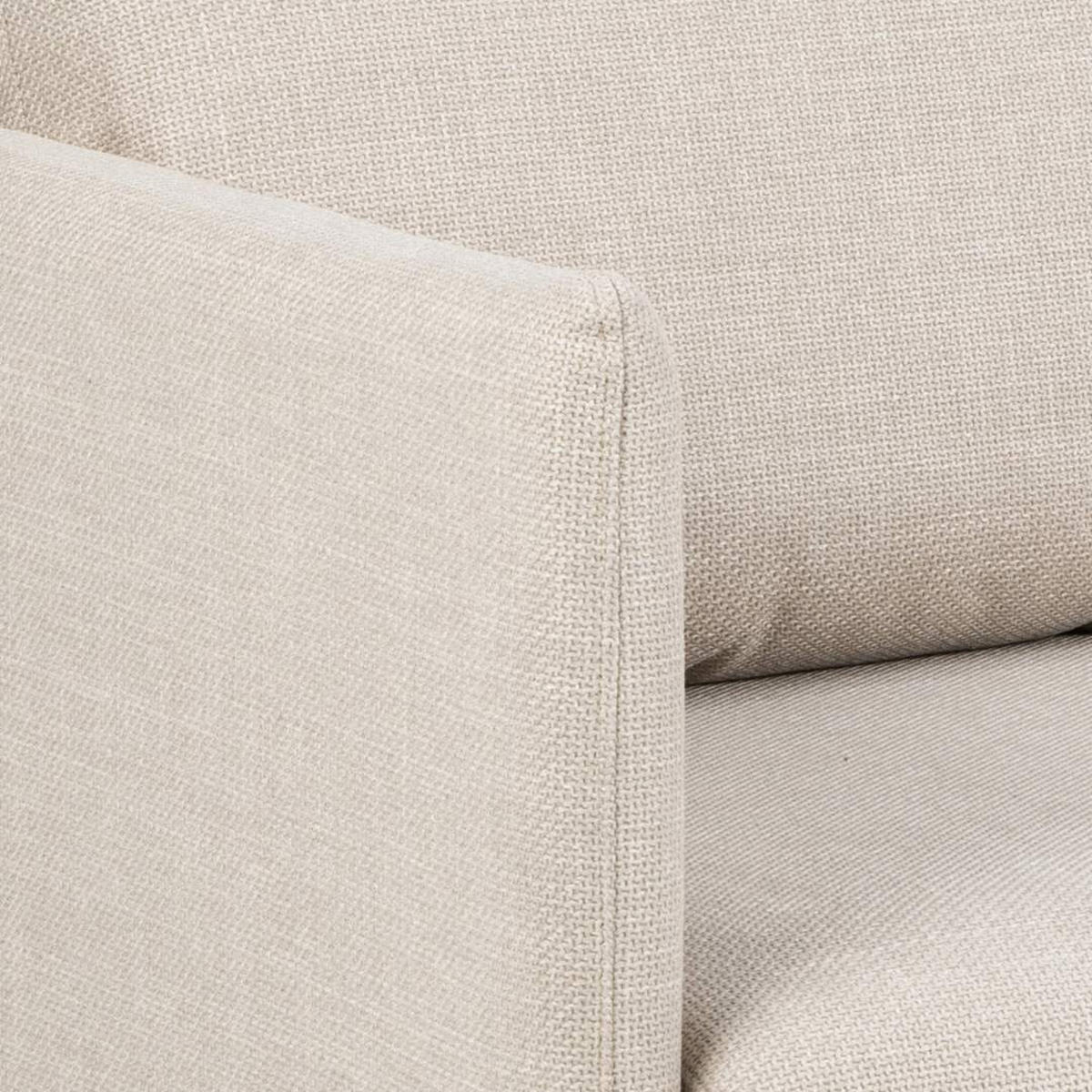 CHAISELONGSOFA, Milly, Beige, Stoff, 201 x 132 x 84 cm - Beige, Textil (201/84/132cm) - ebuy24