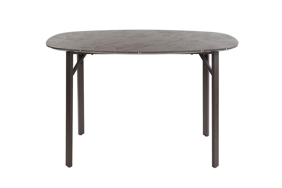 BARTISCH SESTA Schwarz Holz - Schwarz, Holz/Metall (75/92/140cm) - KAWOLA