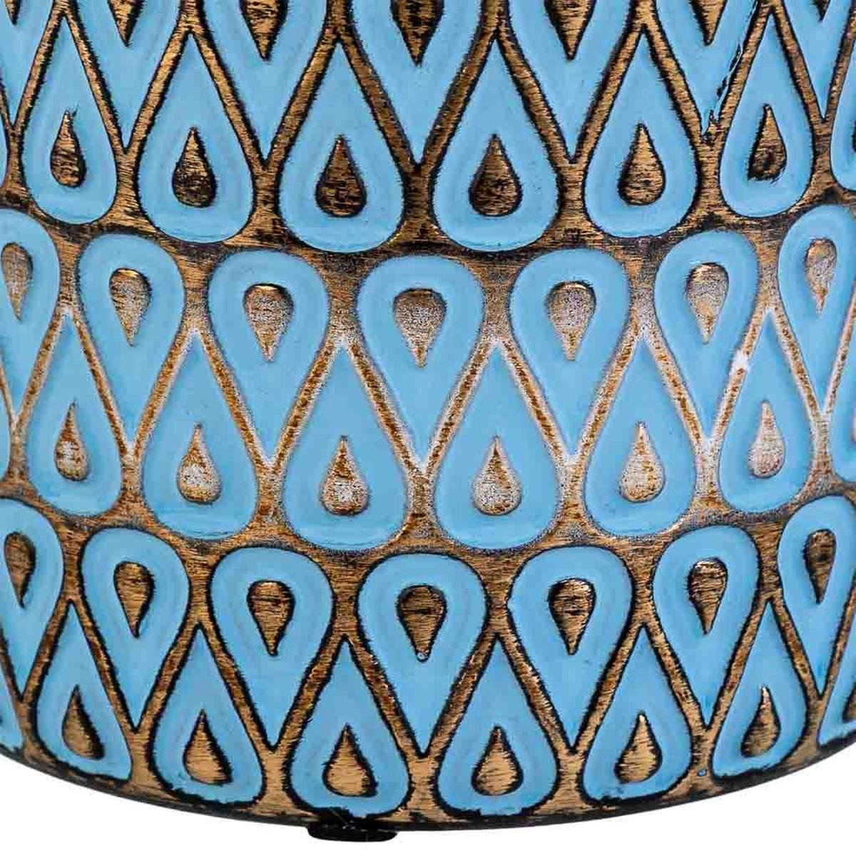 VASE aus Keramik, blau, 16x31cm - Blau, Keramik (31cm) - Wanderlust