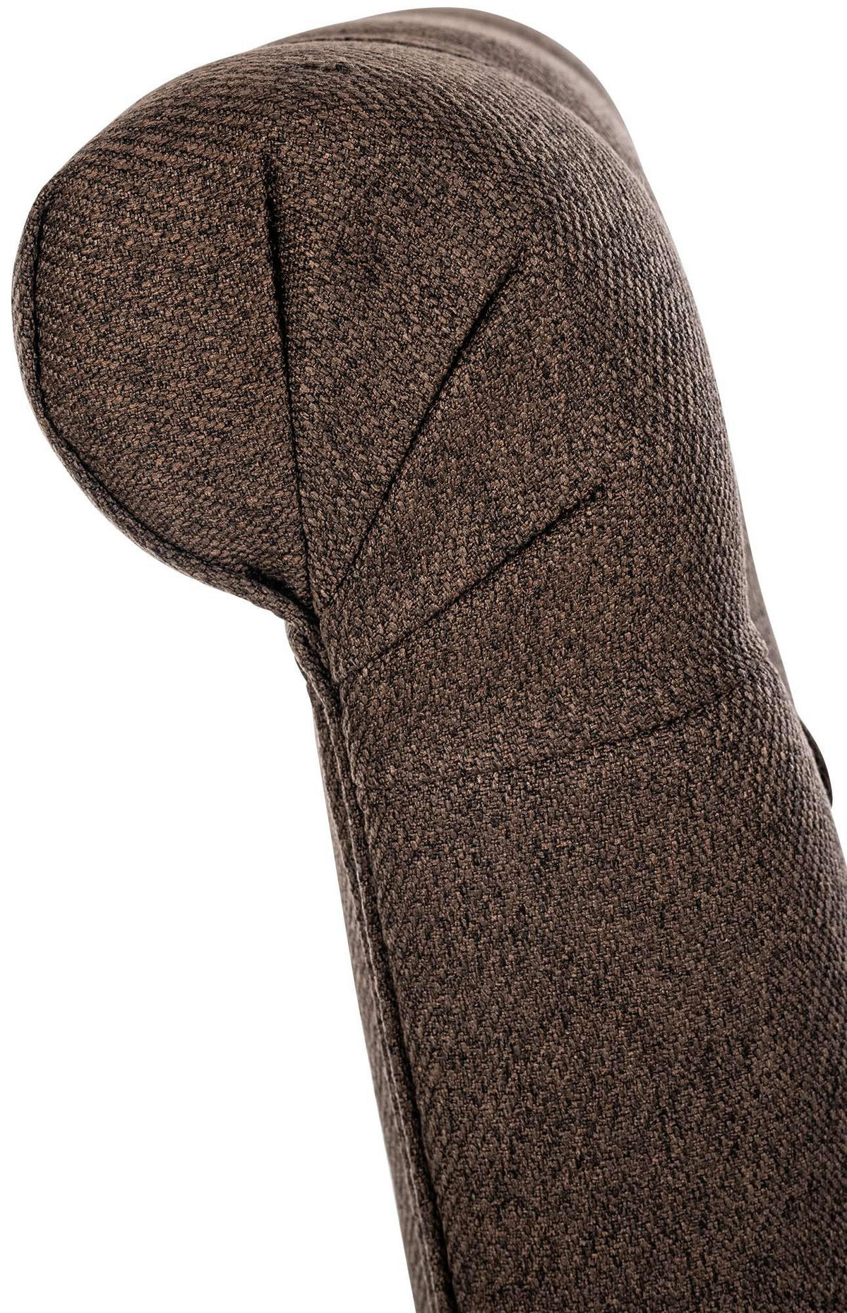 STUHL 2er Set Stoff braun - Walnussfarben/Braun, Holz/Textil (45/98/63cm) - CLP