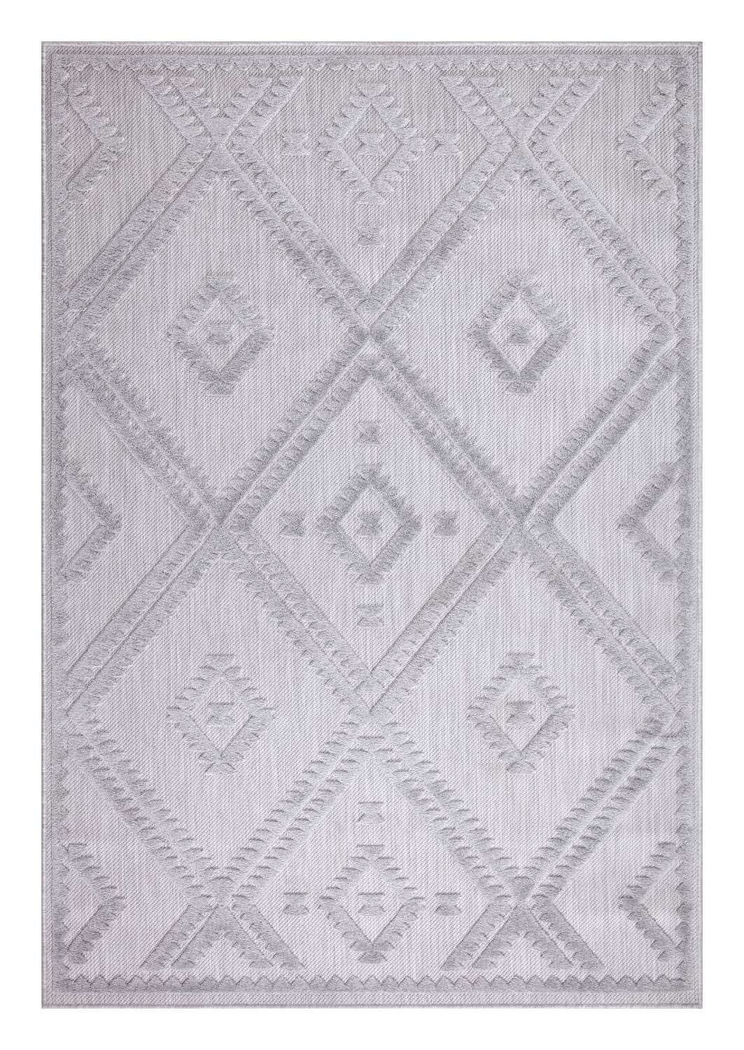 OUTDOOR-TEPPICH Santorini 454 Grau 200x290 cm - Grau, Textil (200/290cm) - carpet city