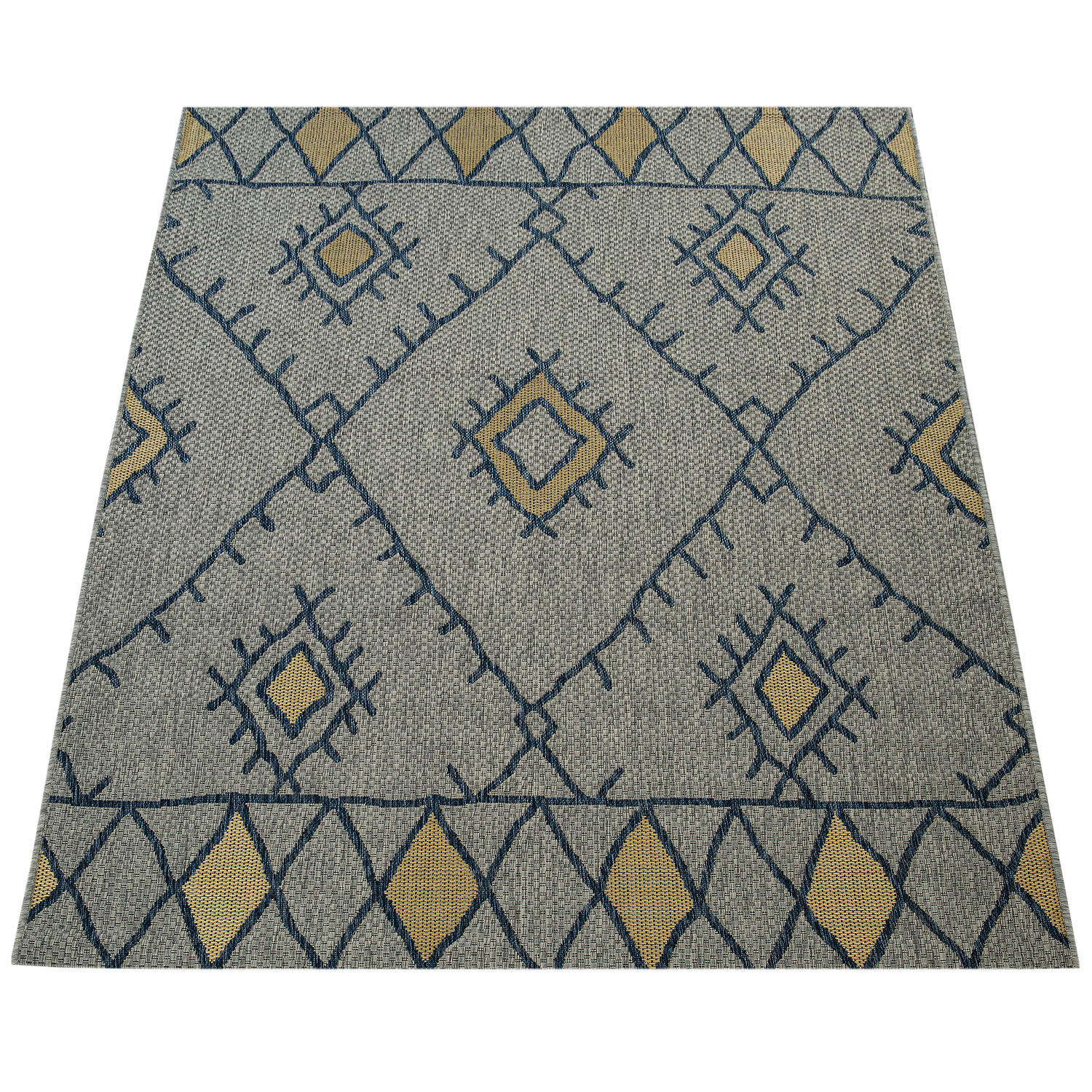 OUTDOORTEPPICH 160/220 cm Kuba 124 - Gelb, Textil (160/220cm) - Paco Home