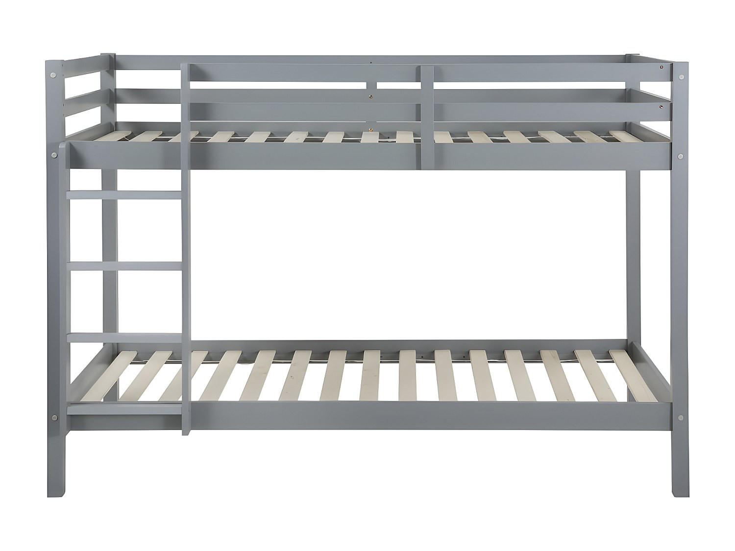ETAGENBETT - 2 Personen - Holz, Platte - Grau - - Grau, Holz (90/190cm) - Vente-Unique