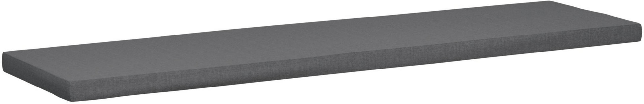 SITZKISSEN eckig 186/48/8 cm Kunststoff Dunkelgrau - Dunkelgrau, Kunststoff/Textil (48/186/8cm) - CLP