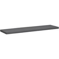 SITZKISSEN eckig 186/48/8 cm Kunststoff Dunkelgrau - Dunkelgrau, Kunststoff/Textil (48/186/8cm) - CLP