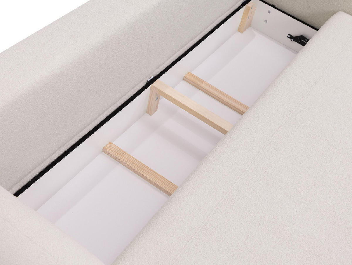 SCHLAFSOFA Mayo - Hellgrau/Schwarz, Holzwerkstoff/Kunststoff (256/85/115cm) - MIRJAN24