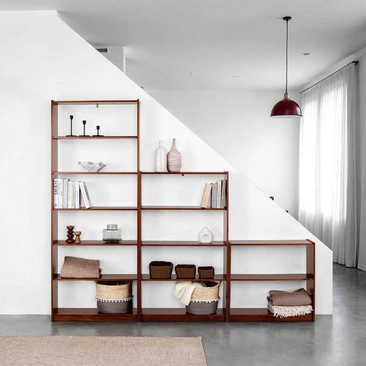 REGALSET MELLY Kastanie - Kastanienfarben, Holz (240/200/30cm) - IDIMEX