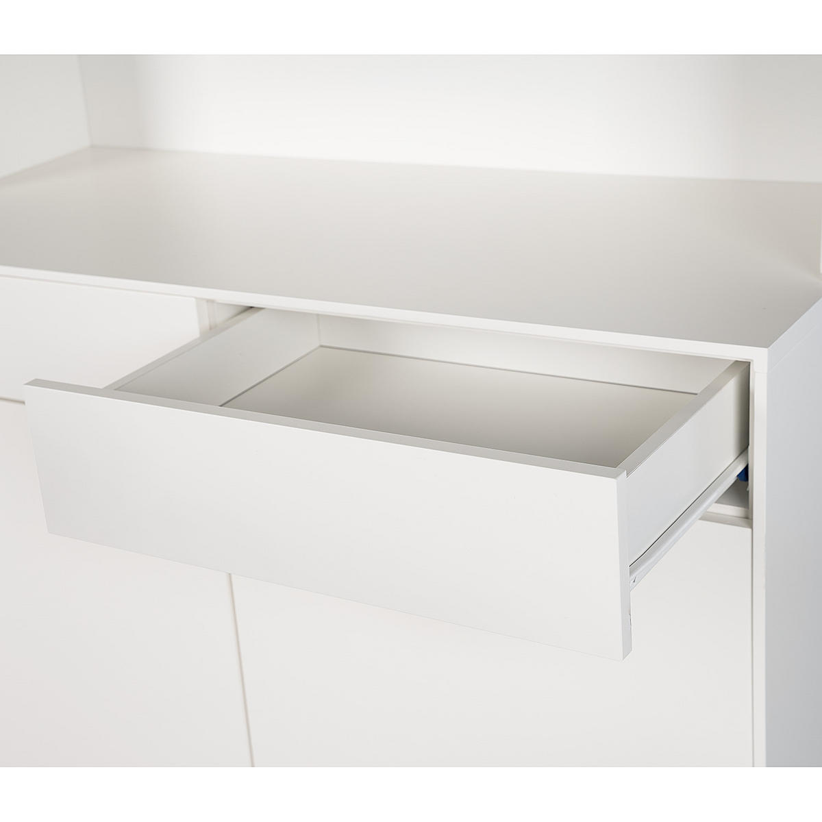 BUFFET - Weiß - Eichefarben/Weiß, Holzwerkstoff (100/190/45cm) - home24