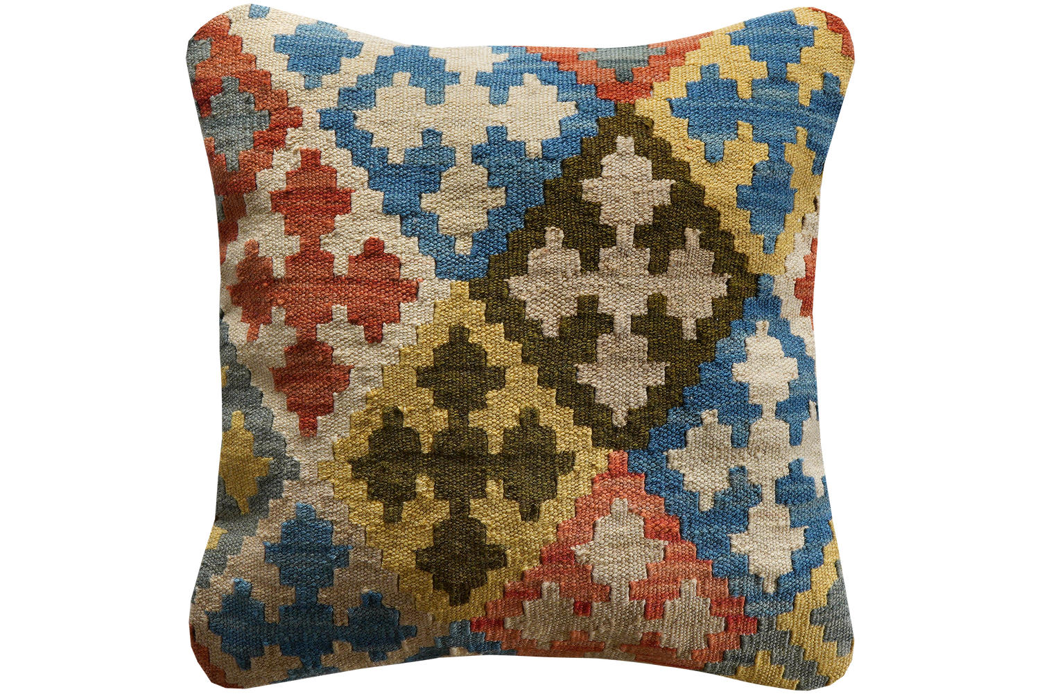 KELIM-KISSEN Mehrfarbig 50/50 cm Schurwolle - Multicolor, Textil (50/50cm) - Looma