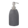 SEIFENSPENDER - Grau, Kunststoff/Metall (8/18/8cm) - Relaxdays