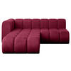 ECKSOFA modulares Sofa Darnel-L1 - 205x177x70 cm Bordeauxrot - Bordeaux, Holzwerkstoff/Textil (205/177cm) - ALTDECOR