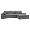 ECKSOFA Bangkok Premium, Seite: Rechts - Silberfarben/Multicolor, Holz/Textil (310/175cm) - MIRJAN24