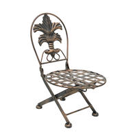 BLUMENHOCKER klappbar Metall Gold 20/22/32 cm - Braun, Metall (20/32/22cm) - DanDiBo