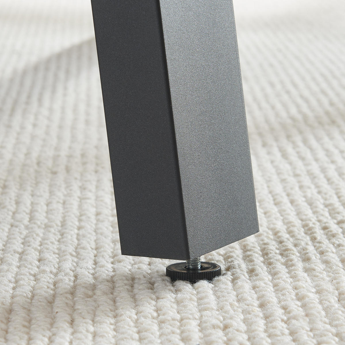 TISCHGESTELL-SET 2 TLG. Kraftisried - Schwarz, Metall (70/72/8cm) - [en.casa]