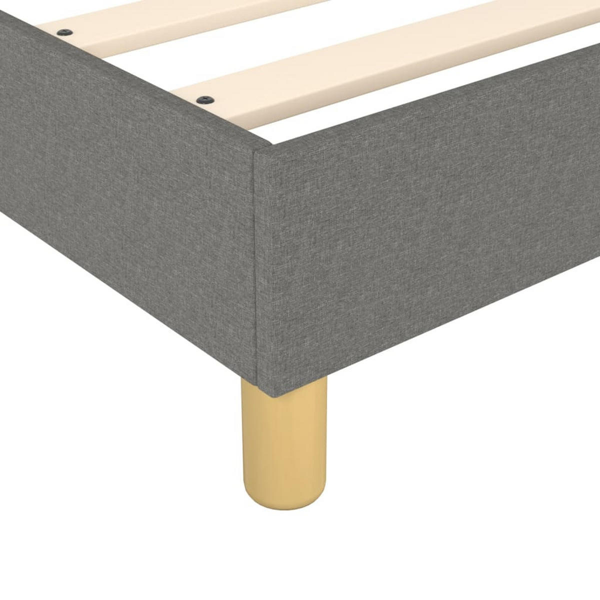 POLSTERBETT Quinn 100/203 cm - Grau, Holzwerkstoff (100/200cm) - Nettlife