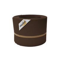 SICHTSCHUTZSTREIFEN Rille 10x Einzelstreifen 2,55m Sichtschutz Braun, 10 x 2,55m - Braun, Kunststoff (2550/19cm) - ZAUN|ZU