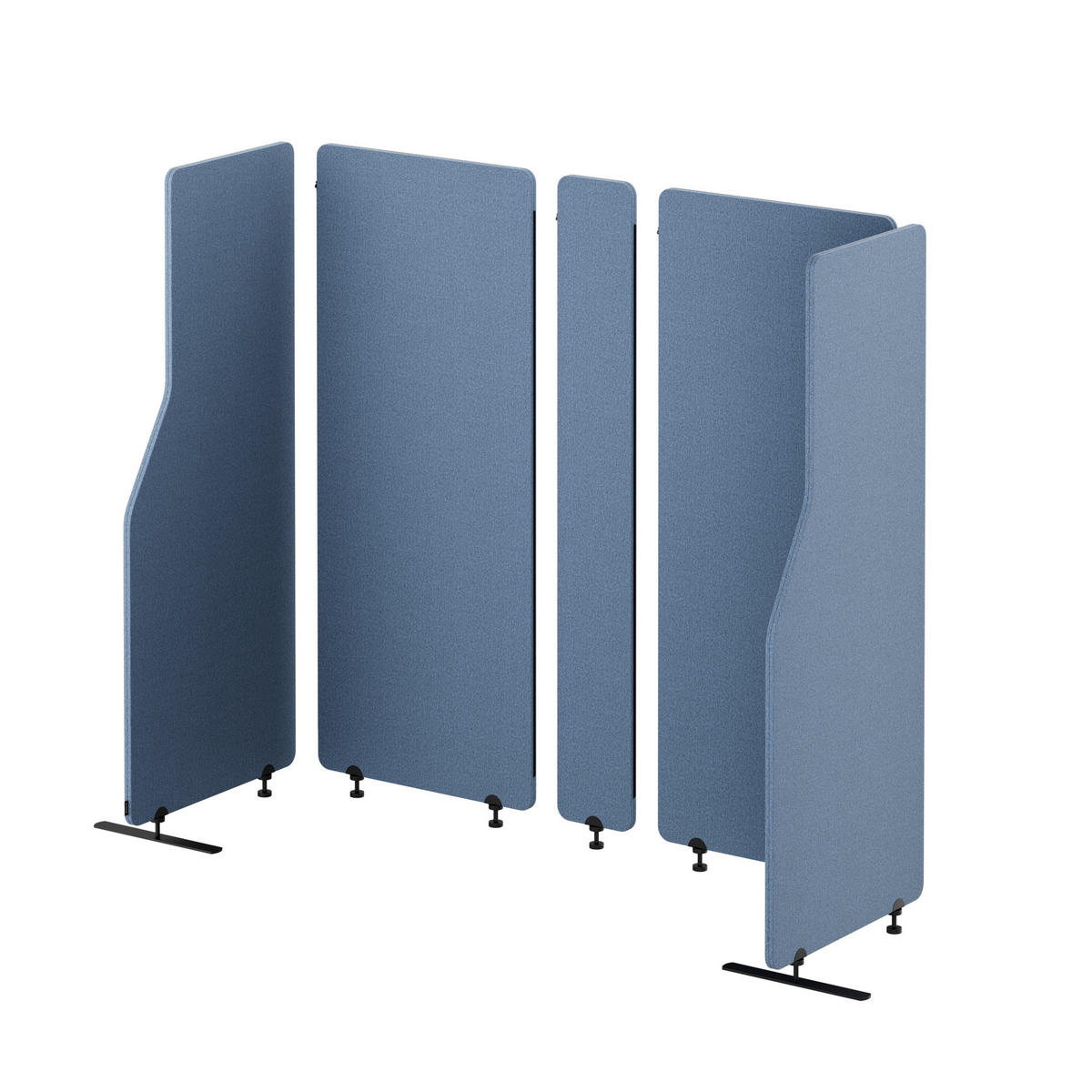 AKUSTIKSCHUTZWAND SADIE - Blau, Metall (260/145/2cm) - Jan Nowak