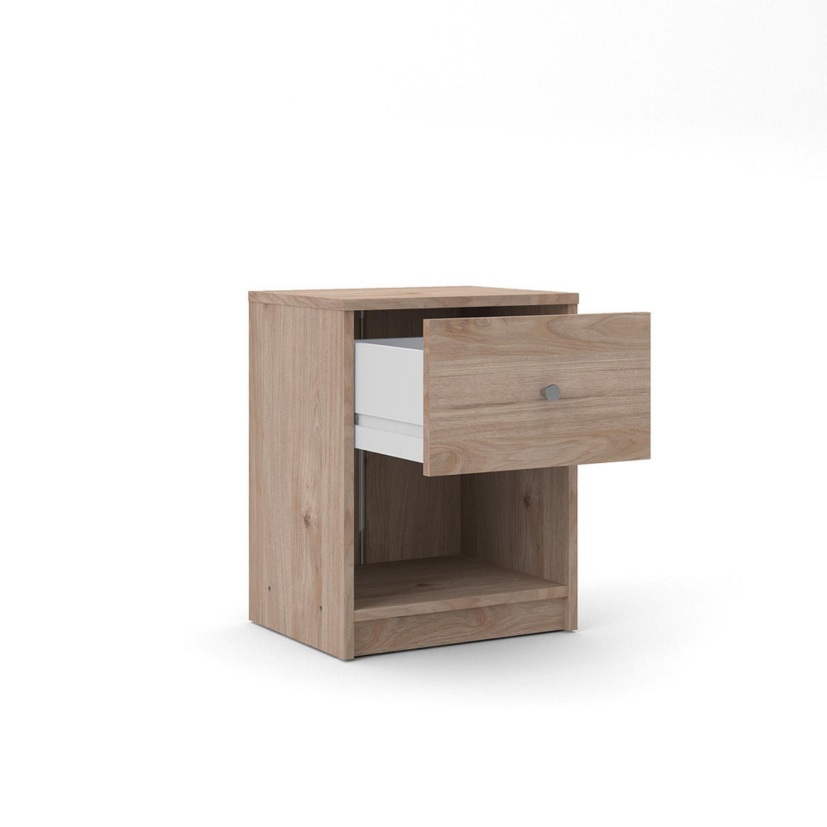 NACHTSCHRANK hell walnuss - Braun, Holzwerkstoff (38/48/30cm) - ebuy24