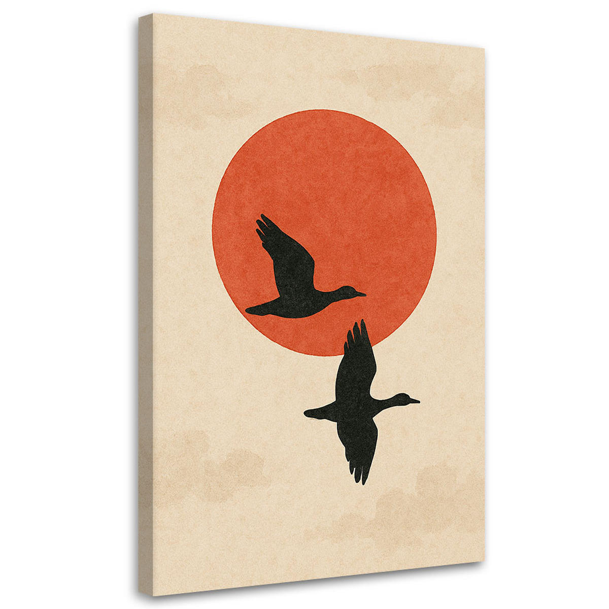 LEINWANDBILD Tiere 80x120cm - Beige, Textil (80/120cm) - Feeby