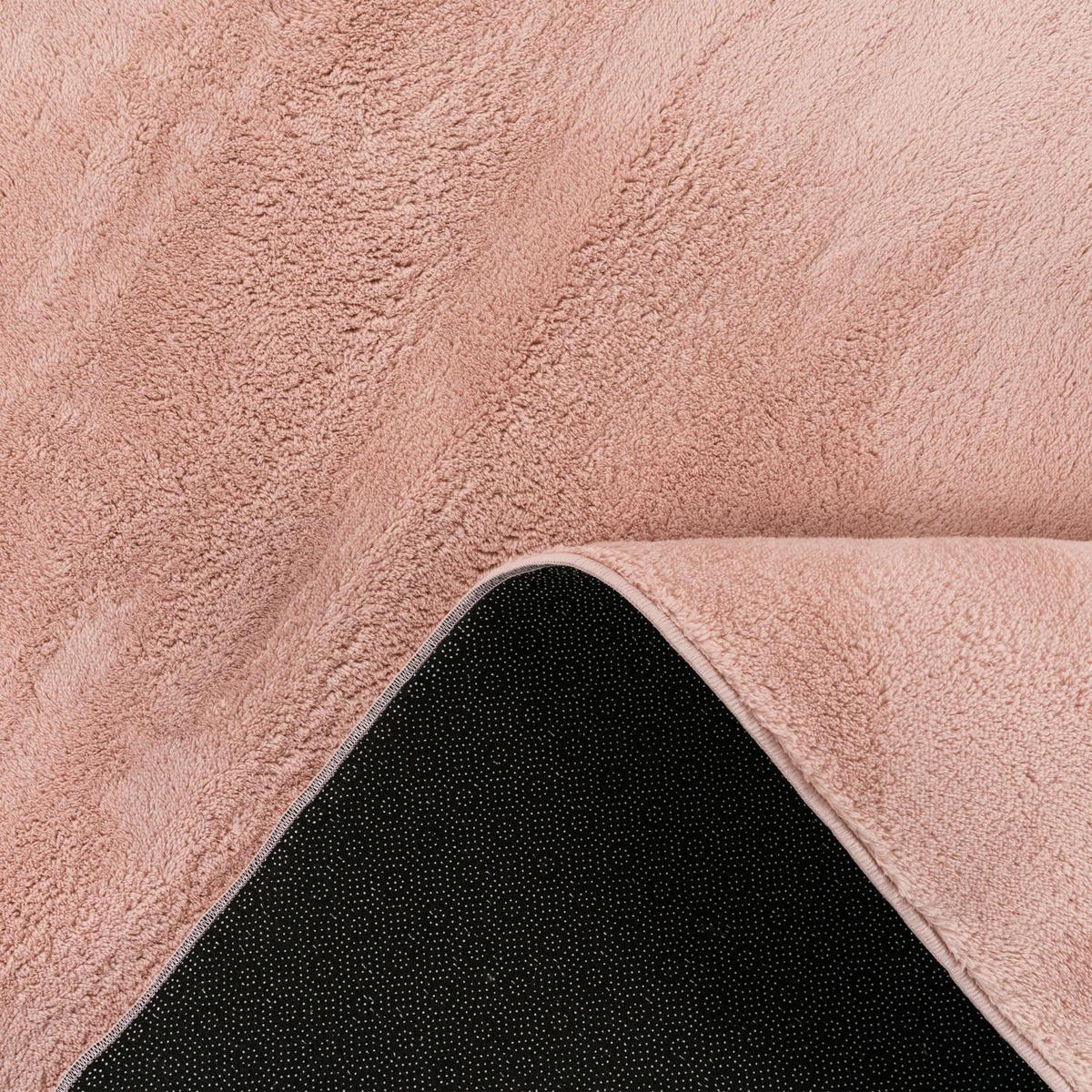 KURZFLORTEPPICH 120/120 cm Cadiz 630 - Rosa, Kunststoff (120/120cm) - Paco Home