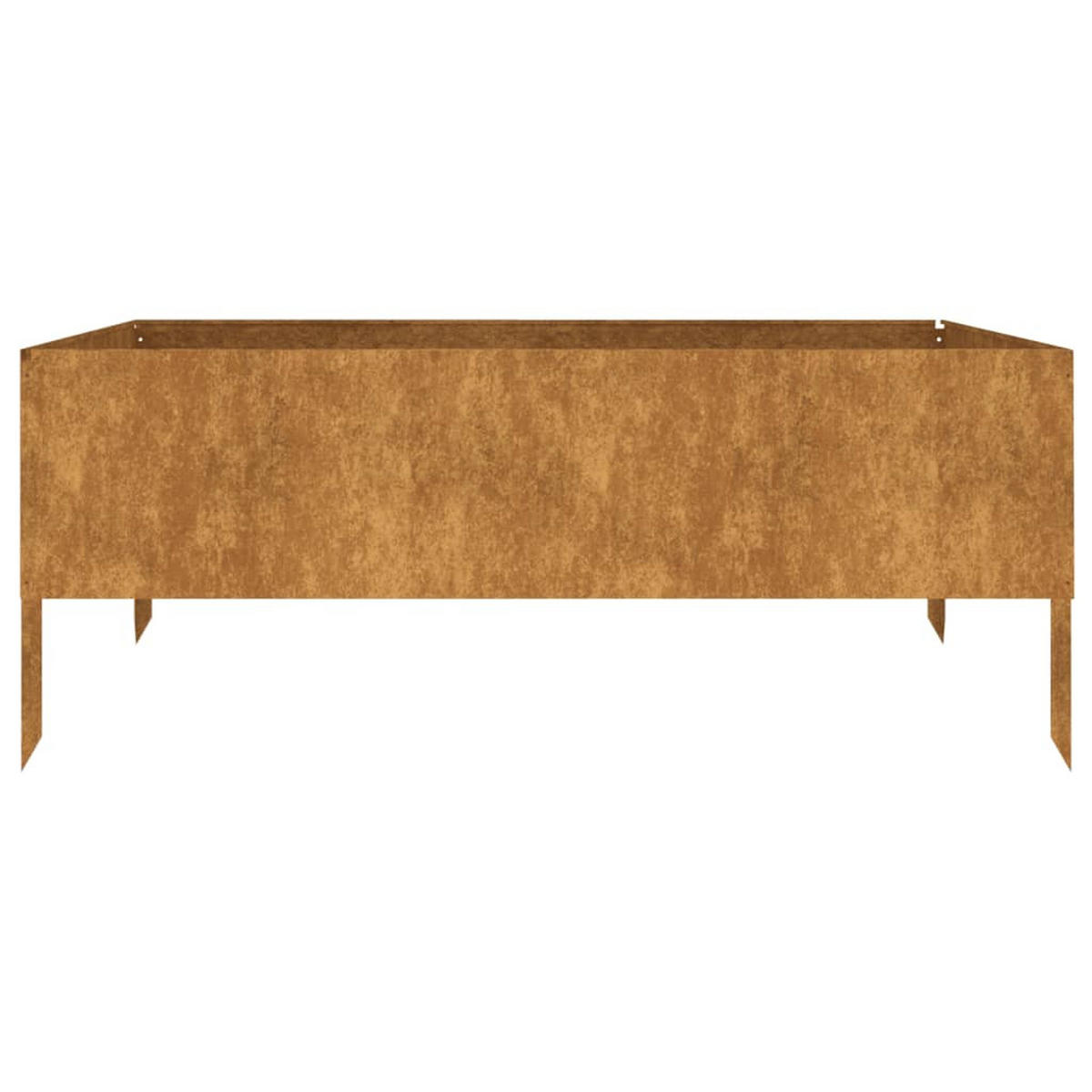 HOCHBEET 100x100x41 cm Cortenstahl - Braun, Metall (100/41/100cm) - furnicato