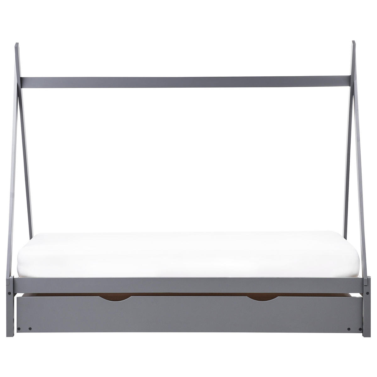 KINDERBETT 90x200 cm Grau Talmontiers - Grau, Holz (90/200cm) - Beliani