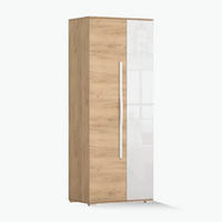 KLEIDERSCHRANK LAURA 2D 80 cm , 80/202/52, 2-türig, Craft Eiche Gold - Eichefarben, Holzwerkstoff (80/202/52cm) - imoebel24