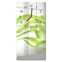 WANDUHR 60x30 cm - Eiswürfel - Grün, Glas (30/60/0.4cm) - TULUP