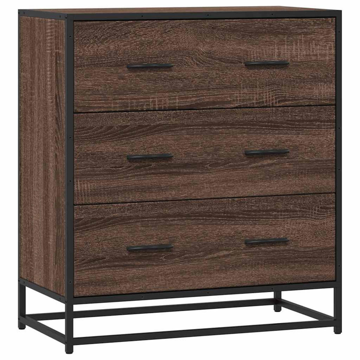 KOMMODE Sopi für Wohnzimmer Braun Eichen-Optik 68x35x76 cm - Eichefarben, Holz (68/76/35cm) - DELUKE