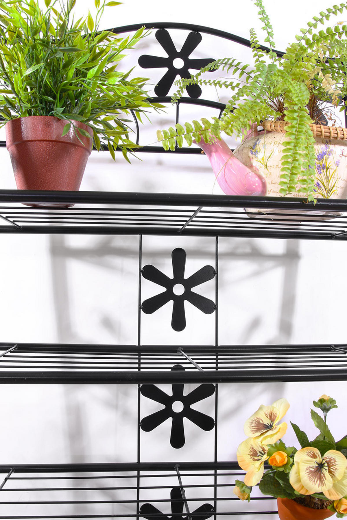 REGAL Metall 70x60x30cm 3 Böden Höhe 70cm - Schwarz, Metall (60/70/30cm) - BERLINLODGE