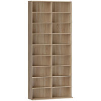 CD-REGAL Spanplatte Naturholz - Naturfarben, Karton/Holzwerkstoff (24/175/78.5cm) - HOMCOM