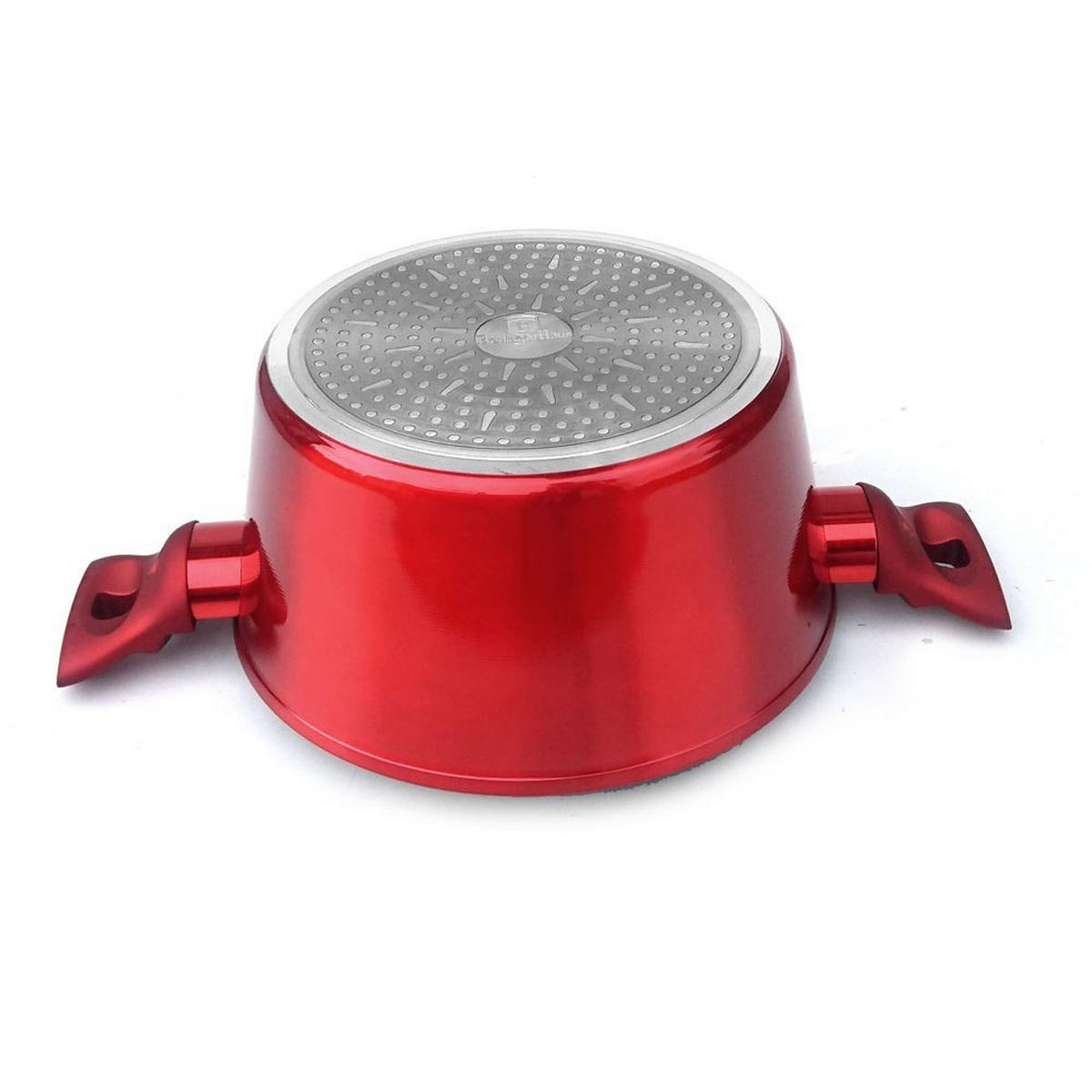 TOPF Rot 20/20/10 cm BH1256 - Rot, Metall (20cm) - Berlinger Haus