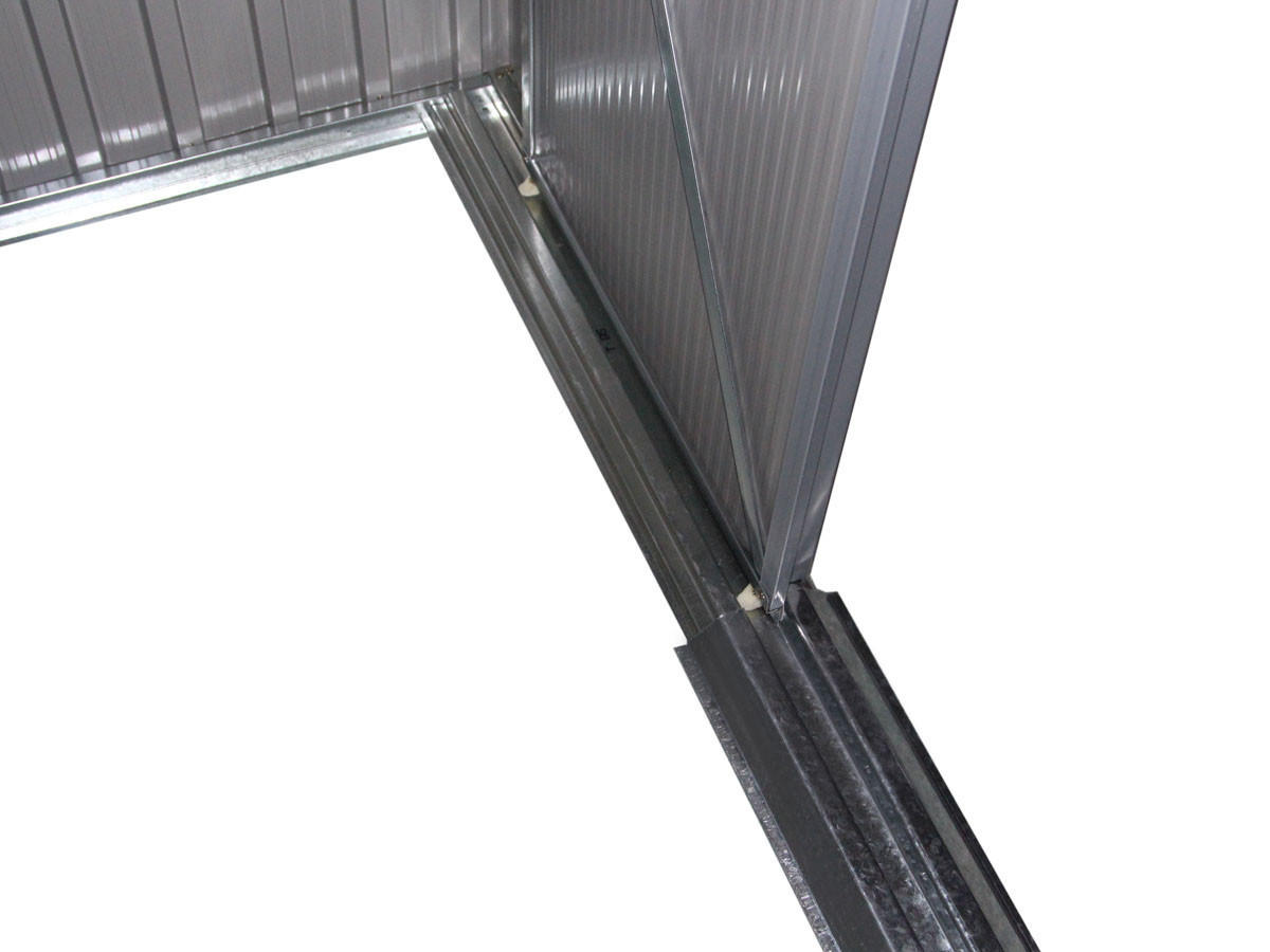 METALL-GARTENHAUS texas Grau - Grau, Metall (261/186/181cm) - Habitat Garten