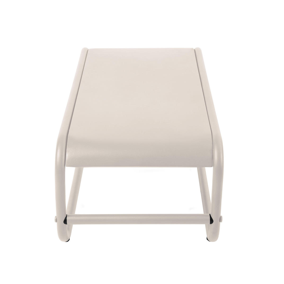 BEISTELLTISCH, beige - Beige, Metall (85/40/30cm) - Oviala
