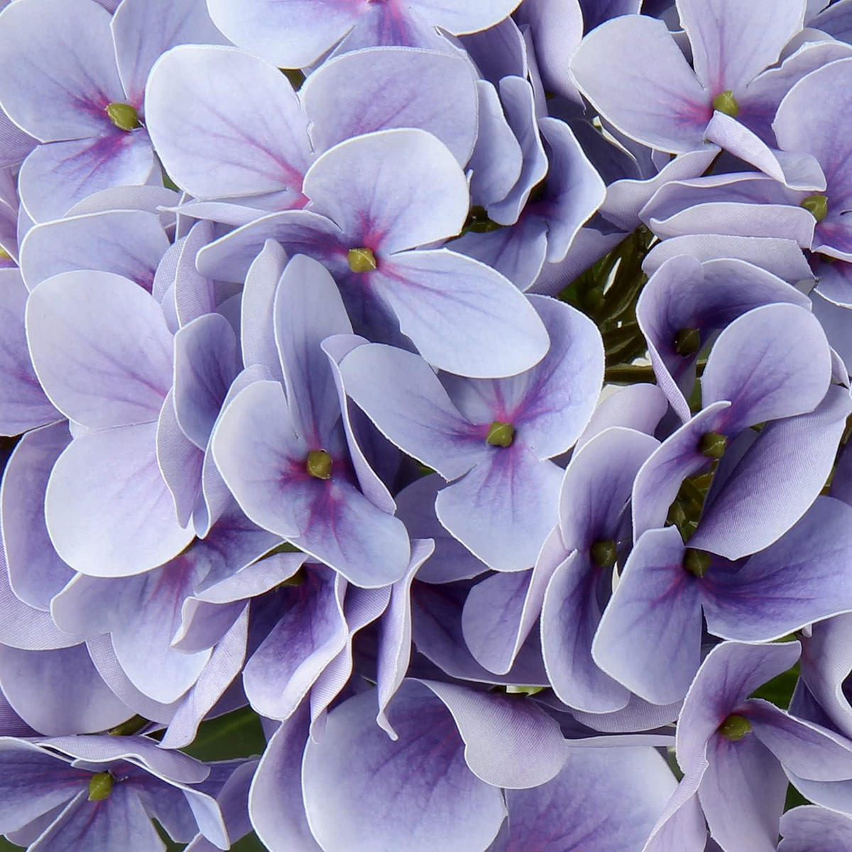 KUNSTBLUME Hortensie Real-Touch 63 cm Medium Purple 2 Stück - Lila, Kunststoff (10cm)