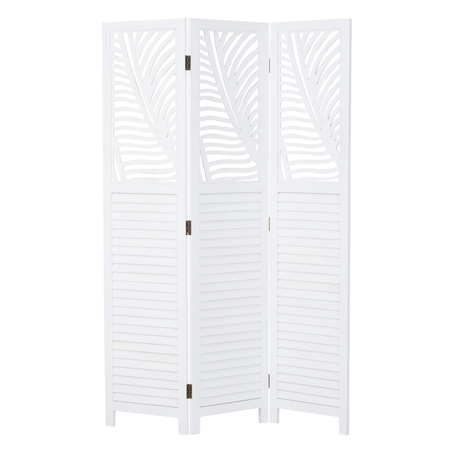 PARAVENT 120/170 cm Weiß - Weiß, Holz (120/170/2cm) - Homestyle4u