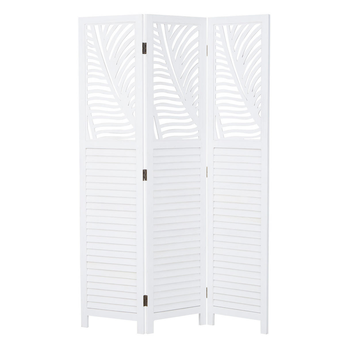 PARAVENT 120/170 cm Weiß - Weiß, Holz (120/170/2cm) - Homestyle4u