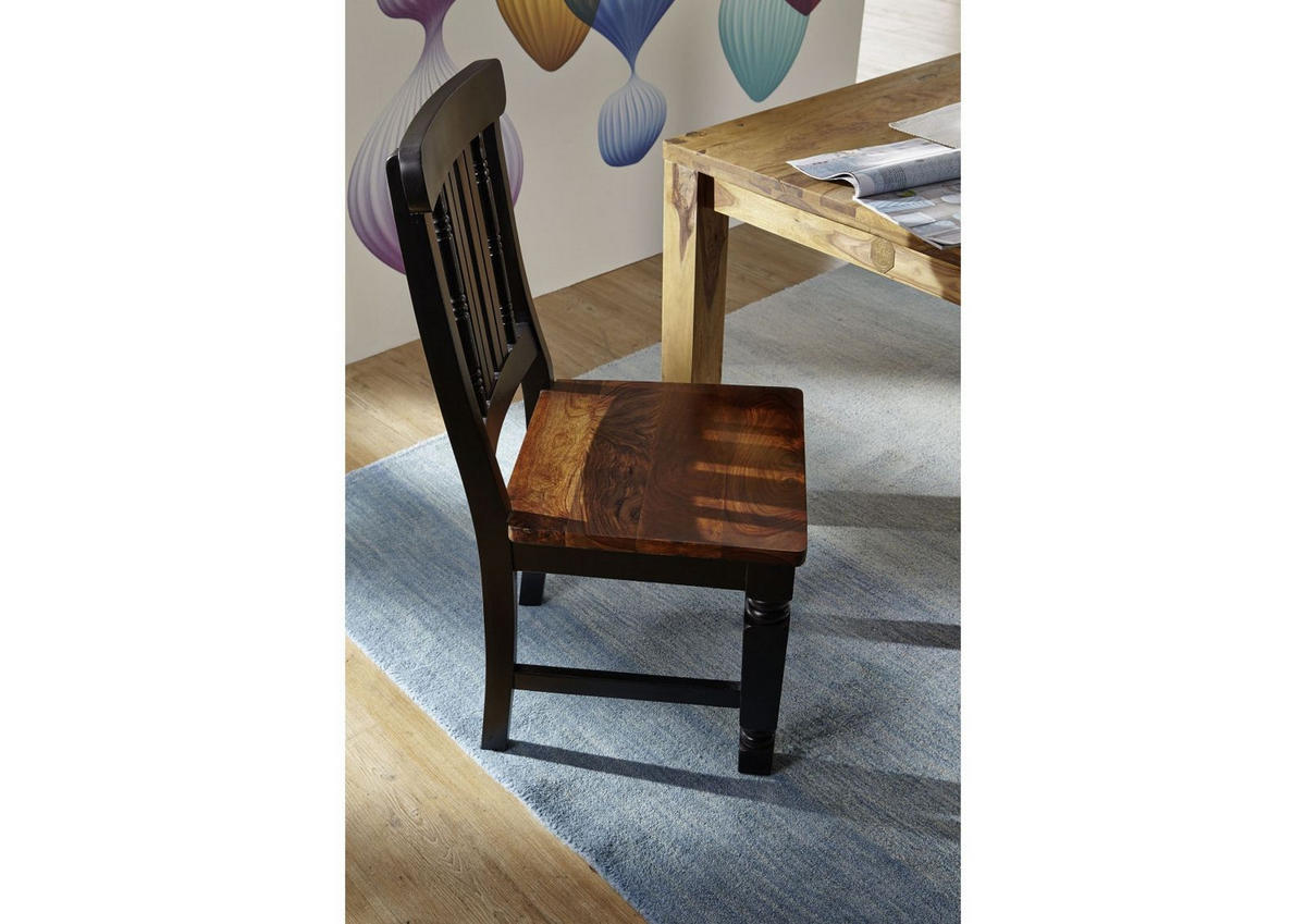 STUHL Massivholz 45 x 45 x 98 cm braun NEW BOSTON #120 - Braun, Holz (45/98/45cm) - Massivmoebel24