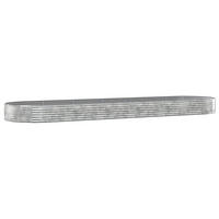 HOCHBEET Verzinkter Stahl 523x140x36 cm Silbern - Silberfarben, Metall (140/36/523cm) - furnicato