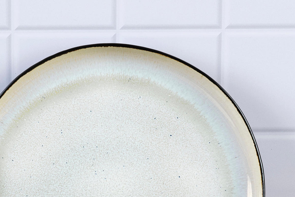 SERVIERPLATTEN Iris Ø32cm - 2er-Set - Elfenbeinweiß - Weiß, Keramik (32/3.5/32cm) - Björn