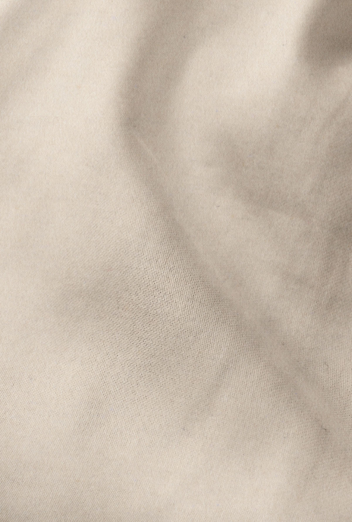 BETTWÄSCHE-GARNITUR Premium Biber Melange UNI kitt, 155x200 cm + 80x80 cm - Beige, Textil (155/200cm) - biberna