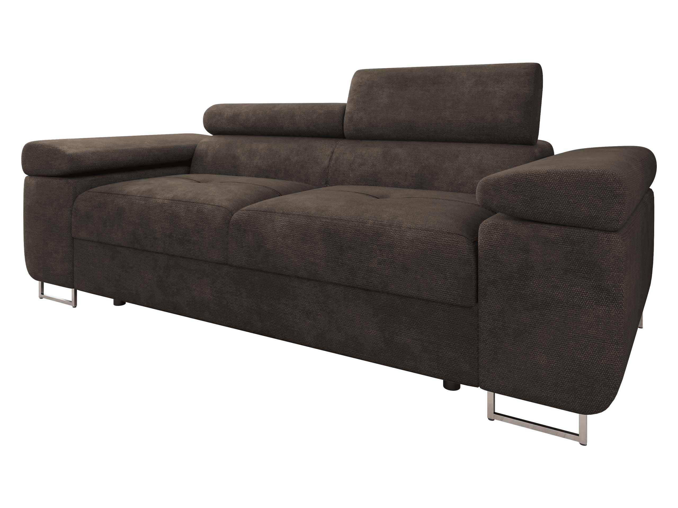 SOFA Torezio 2 - Dunkelbraun, Holz/Textil (198/90/102cm) - MIRJAN24